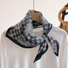 Orange Cashew Flower Cotton and Linen Hair Scarf  Small Square Scarf  Women's Thin Scarf  Linen Headscarf  Versatile Shirt