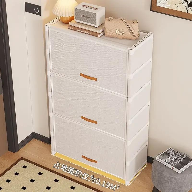 Dustproof Multilayer Shoe Rack Household Shoe Cabinet Spacious Storage Organizer Shelf Small Spaces Shoe Storage Home Furniture