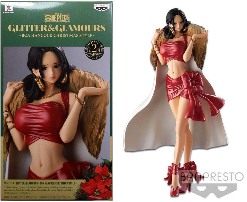BANPRESTO One Piece GLITTER & GLAMOURS -BOA HANCOCK CHRISTMAS STYLE- Red Color (Single Item)