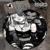 Death Note Round Area Rug Carpet Rug For Living Room Bedroom Sofa Playroom Decor Nonslip Floor Mat