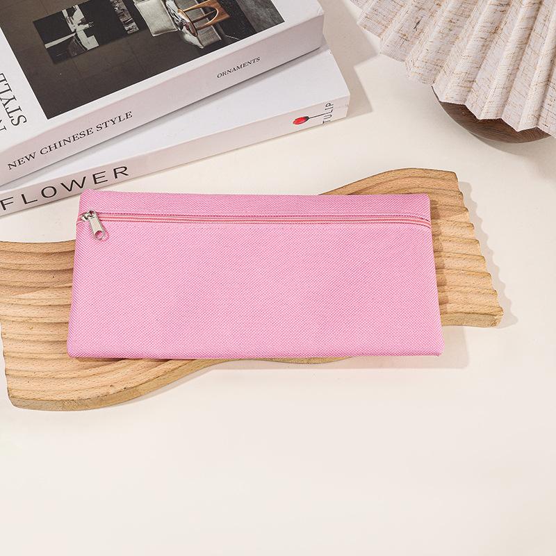 Polyester Pencil Case Zipper Design Pencilcase Large Capacity Storage Stationery Back-to-school Gift Pencil Case