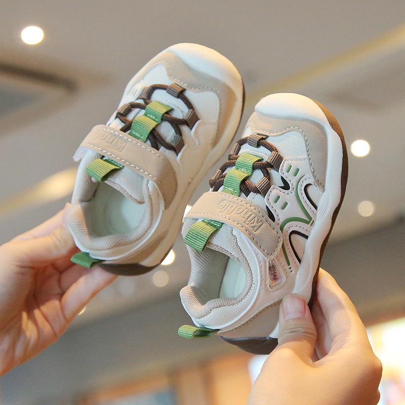 Babylaufschuhe mit weicher Sohle - Rutschfester Cartoon-Klettverschluss für Jungen & Mädchen, Frühling/Herbst-Stil