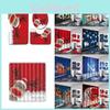 Ultimate Christmas Shower Curtain And Toilet Mat Set For A Warm And Inviting Holiday Bathroom