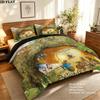 Custom Name,Peter Rabbit Pattern Bedding Home Decoration Birthday Gift ( 1 Duvet Cover + 2 Pillowcase, Without Core),fan Merchandise.