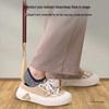 Extra Long Solid Wood Shoehorn with Copper Handle – Sandalwood & Rosewood, Ideal for Elderly Use