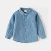 Boys Denim Shirt Jacket Long Sleeve Casual Button Down Lightweight Spring Autumn Outerwear Fashion Clothing for Toddler and Kids