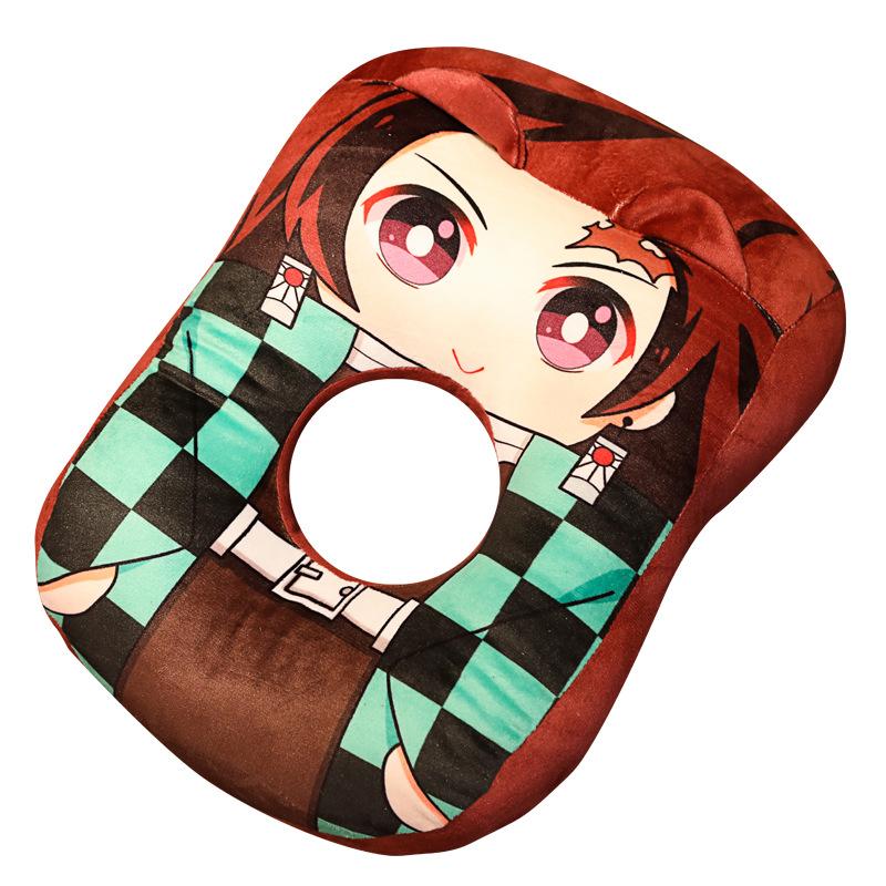 

Anime Demon Slayer Plush Pillow, Nezuko Tanjiro Zenitsu Soft Stuffed Doll, Cartoon Plush Cushion Collectible Gifts 33x 24x12cm