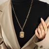 Modische Titanstahl-Anhänger Halskette - Vielseitiger Europäischer und Amerikanischer Stil Schmuck für Damen