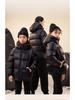 Kids' Winter Black Gold Thick Hooded Coat - Warm Short Jacket for Boys & Girls