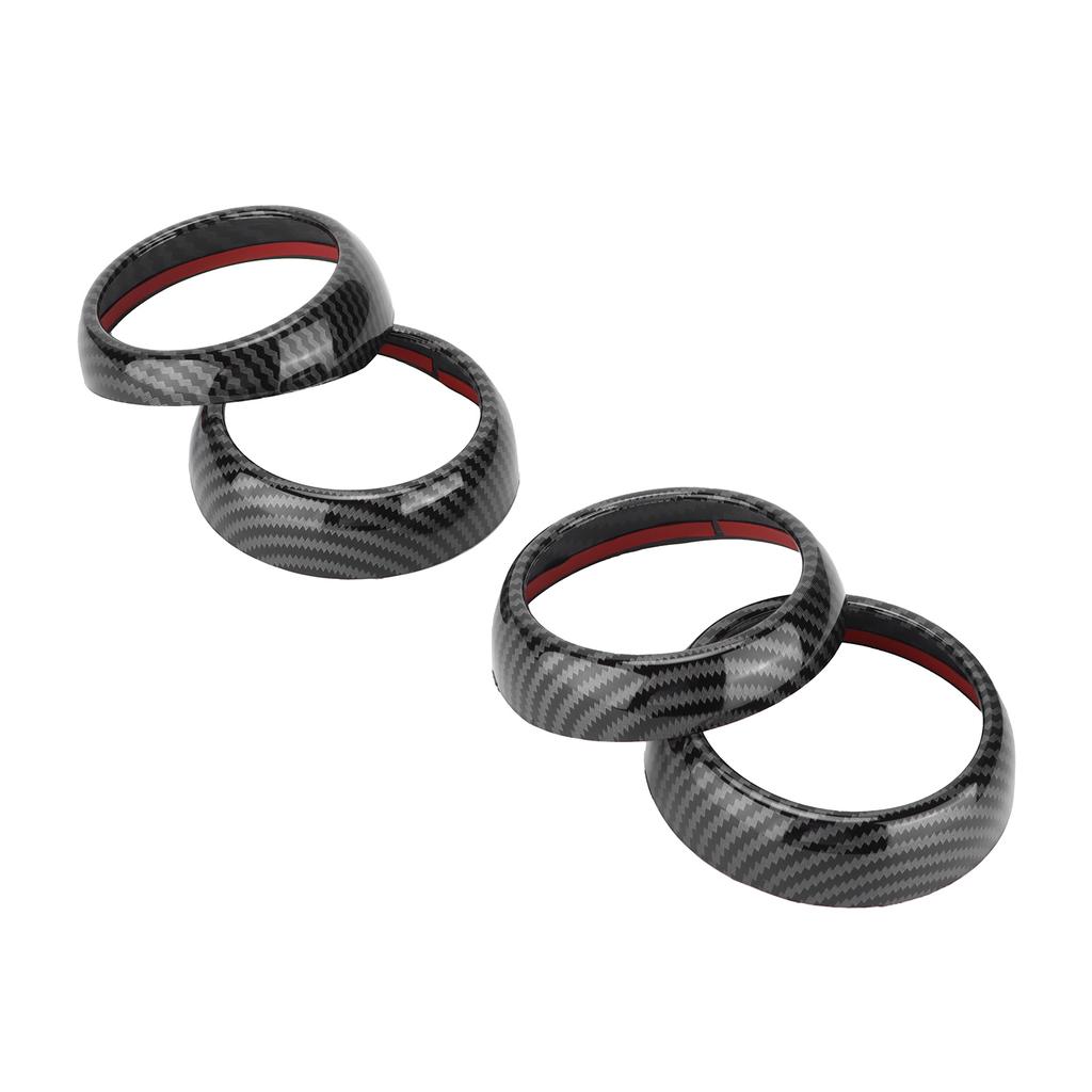 Carbon Fiber Style Air Vent Covers Trims Replacement for Smart Fortwo Forfour 453 2015‑2021