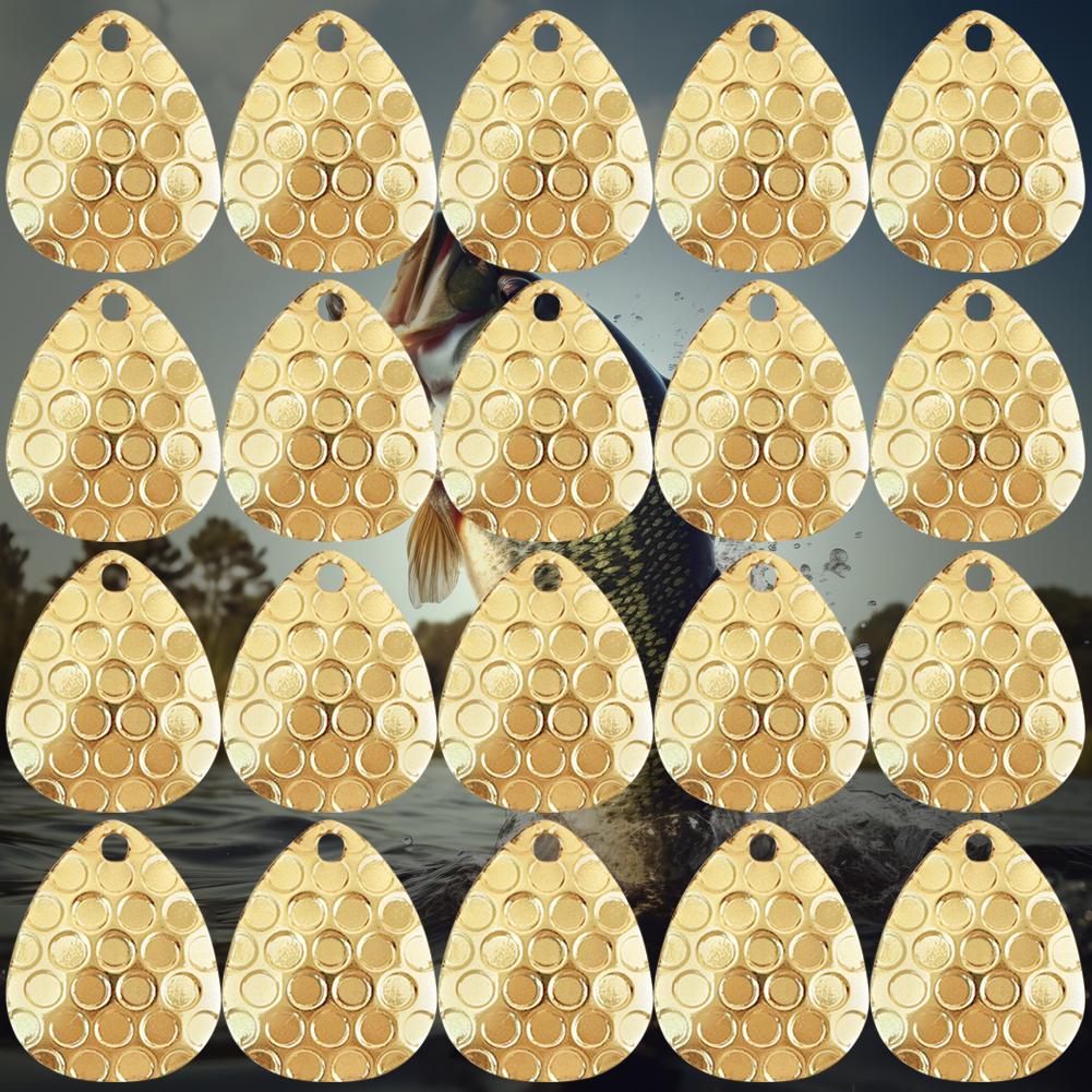 20pcs DIY Spinners Sequins Metal Vib Hard Bait Assist Composite Fishing Spoon Spinner Blades DIY Fishing Lures Accessories