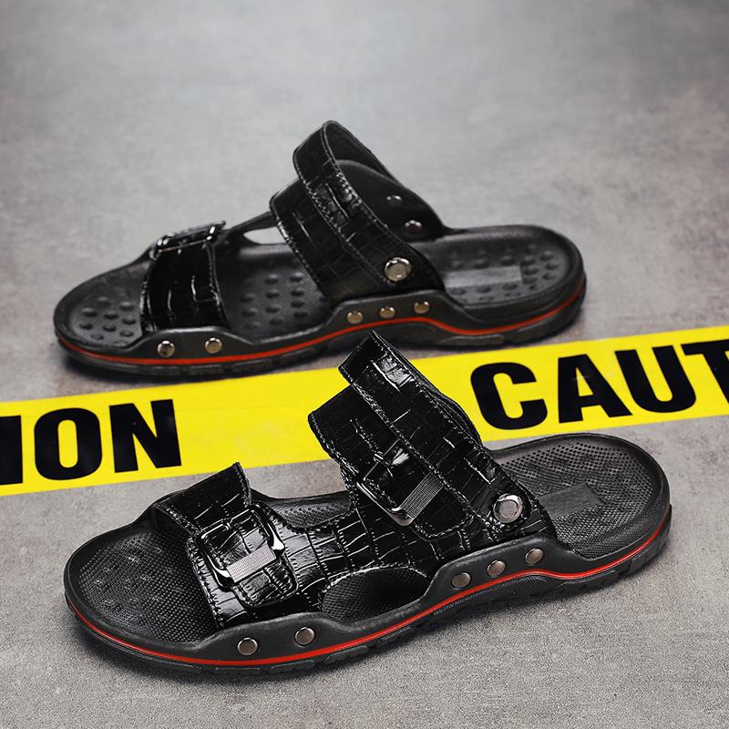 

Мужские сандалии Мужские тапочки Туфли для мужчин Сандалии на плоской подошве Мягкие и удобные Для использования в помещении и на улице Износостойкие Нескользящие Новые 48 чёрный