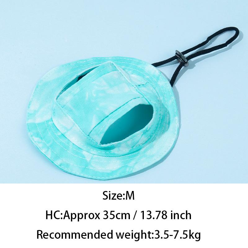 Pets Hat With Ear Holes Adjustable Baseball Cap For Medium Small Dogs Summer Dye Cats Sun Cap Pet Outdoor Hat Pet Supplies