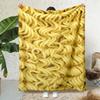 2026 New Arrivals 1pc Spaghetti Pasta Legs Design Blanket Super Soft And Warm All-Season Italian Food Theme with Spaghetti And Meatballs-Inspired Prin