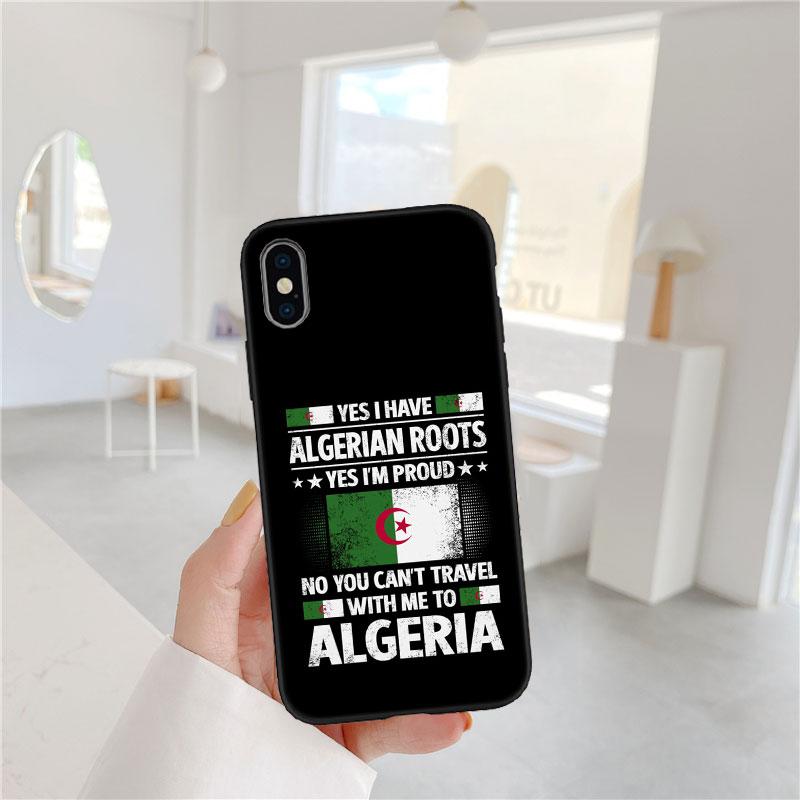 CJ2 Algerian Passport Flag Soft Shell Phone Case for Redmi Note 10 11 12 Pro Max 10S 10C 10T 11A 11S 12S 12C
