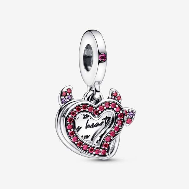 2023 Valentine's Day Charm 925 Sterling Silver Frosted Red Love Potion Murano Beads Fit Original Bracelet DIY Jewelry