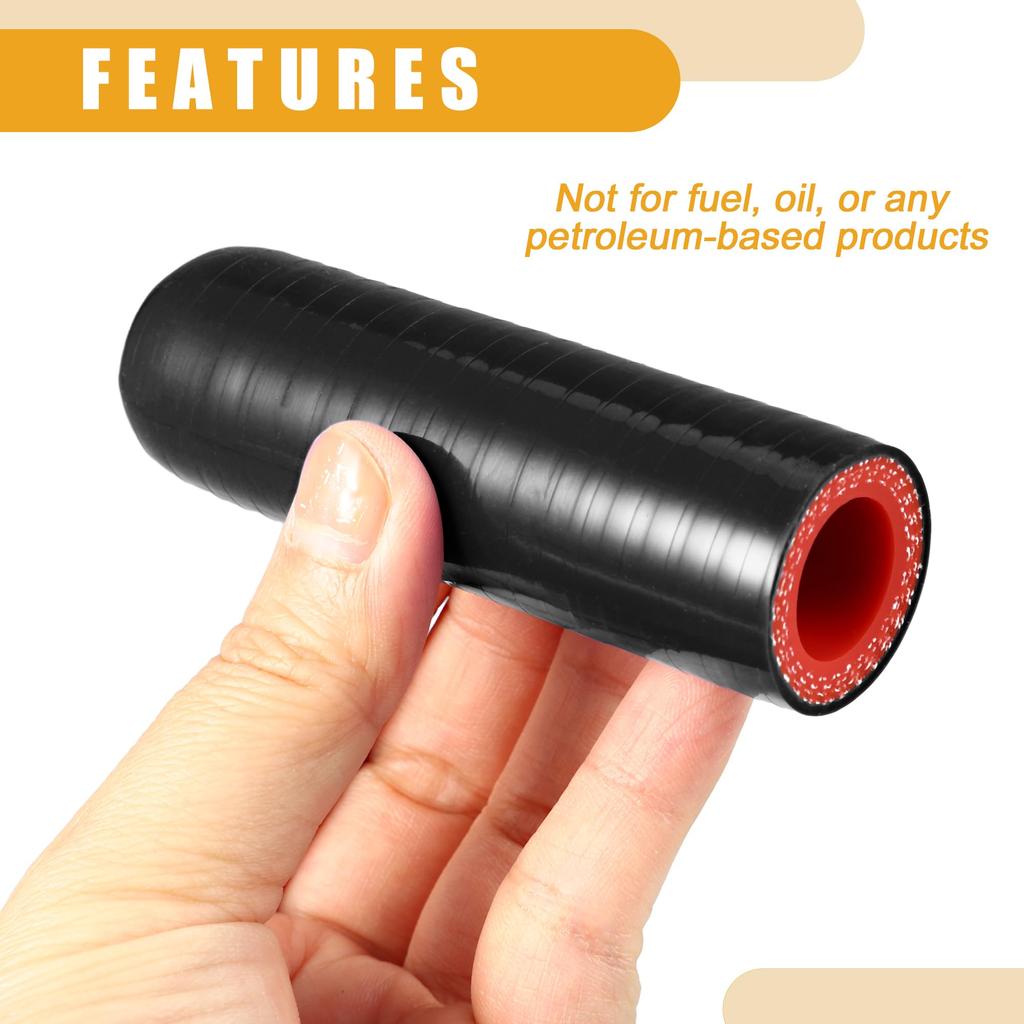 Partuto 1 Set 16mm 0.63" ID Universal Silicone Cap Intake Vacuum Hose End