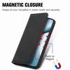 Leather Wallet Flip Case for OPPO A6 A6X A6T A6S A6C A5 A5X A3 A3X A1 Pro 4G 5G Magnetic Closure, Card Holder Phone Cover