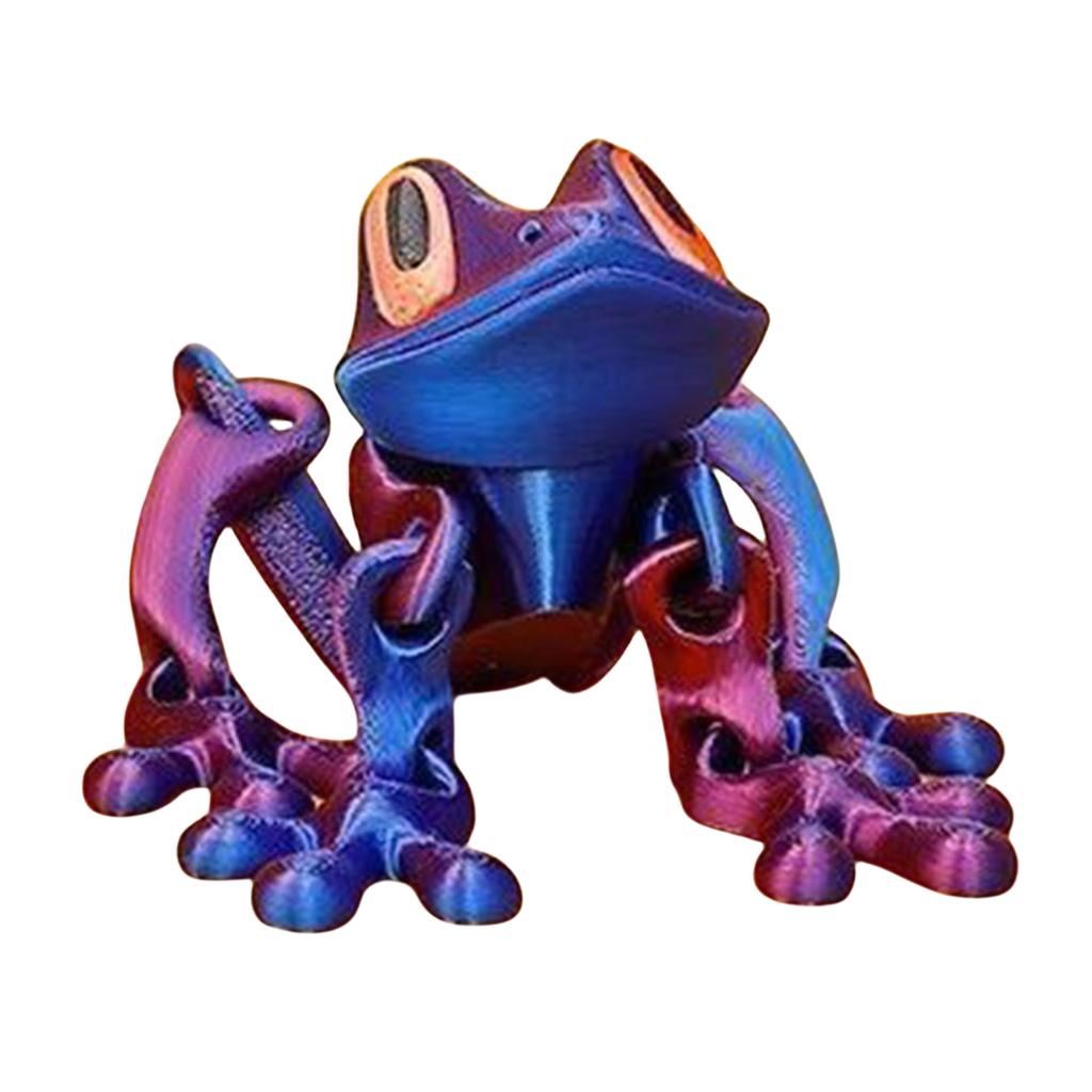 3D Printing Magnetic Refrigerator Sticker W/ Movable Joint Movable Joints Frog Fridge Magnet for Refrigerator Garage Decorations