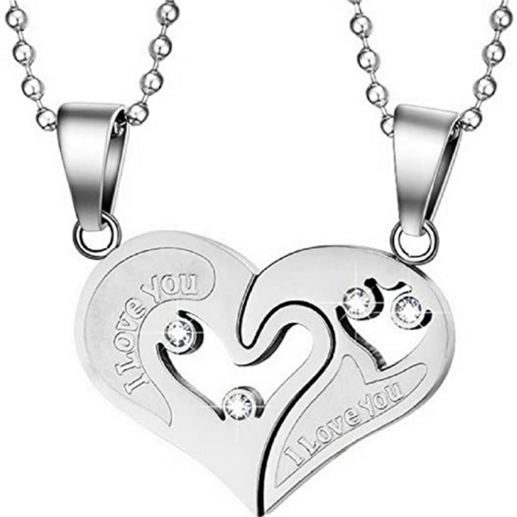 Couple Necklace Magnetic Clavicle Chain Projection Pendant Jewelry Gift