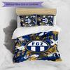 Set Lenzuola Stampato FC Zürich 3 Pezzi Copripiumino Traspirante con Federe Biancheria da Letto Decorativa per Camera da Letto Casa