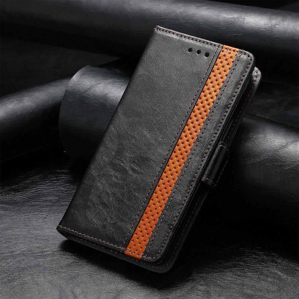 RFID Business Magnetic Flip Splicing Leather Wallet Case pro iPhone 15 14Plus 13 12 11 Pro Max XSMAX pro Samsung S24 S23 S22 S21 S20Ultra Plus A15 A25