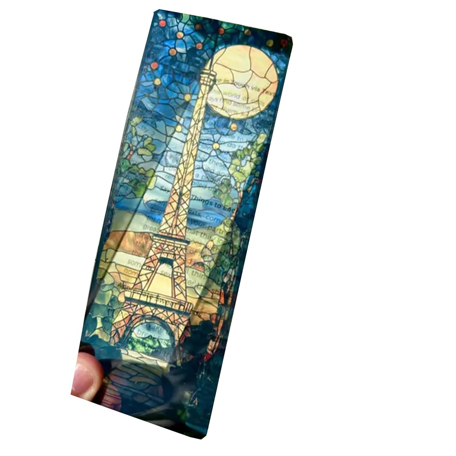 

Прозрачная закладка в стиле витража, Прозрачная ПВХ закладка с витражным рисунком, Идеальный необычный подарок для женщин-книголюбов One Size