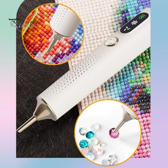 Vacuum Rhinestones Pen Painting Cordless Electric Art No Silent Rhinestone Picker Wax Needed Ergonomic Comfort Nail Tool Kit Suction