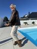 2025 European & American Autumn/Winter Women's Solid Color Lambswool Cardigan Coat