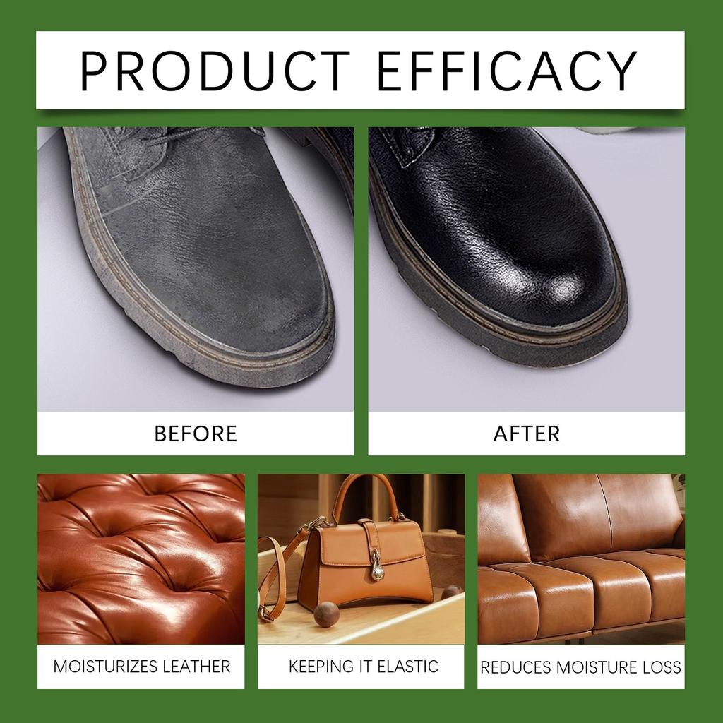 Leather Moisturizer Treats Scratches And Nourishes Leather With Leather Balm For Bags, Shoes, Jackets And Furniture