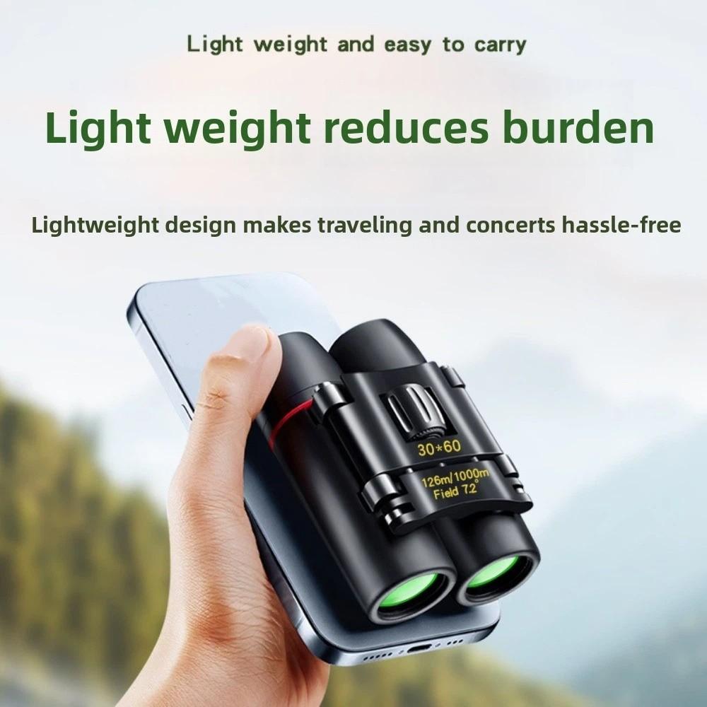Night Vision Portable Binocular Telescope 30x60 Powerful Folding Telescope  Sports