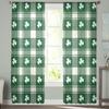 Klee Grün Gitter Tüll Vorhänge für Wohnzimmer Küche Transparenter Voile Vorhang Schlafzimmer Fensterpaneele