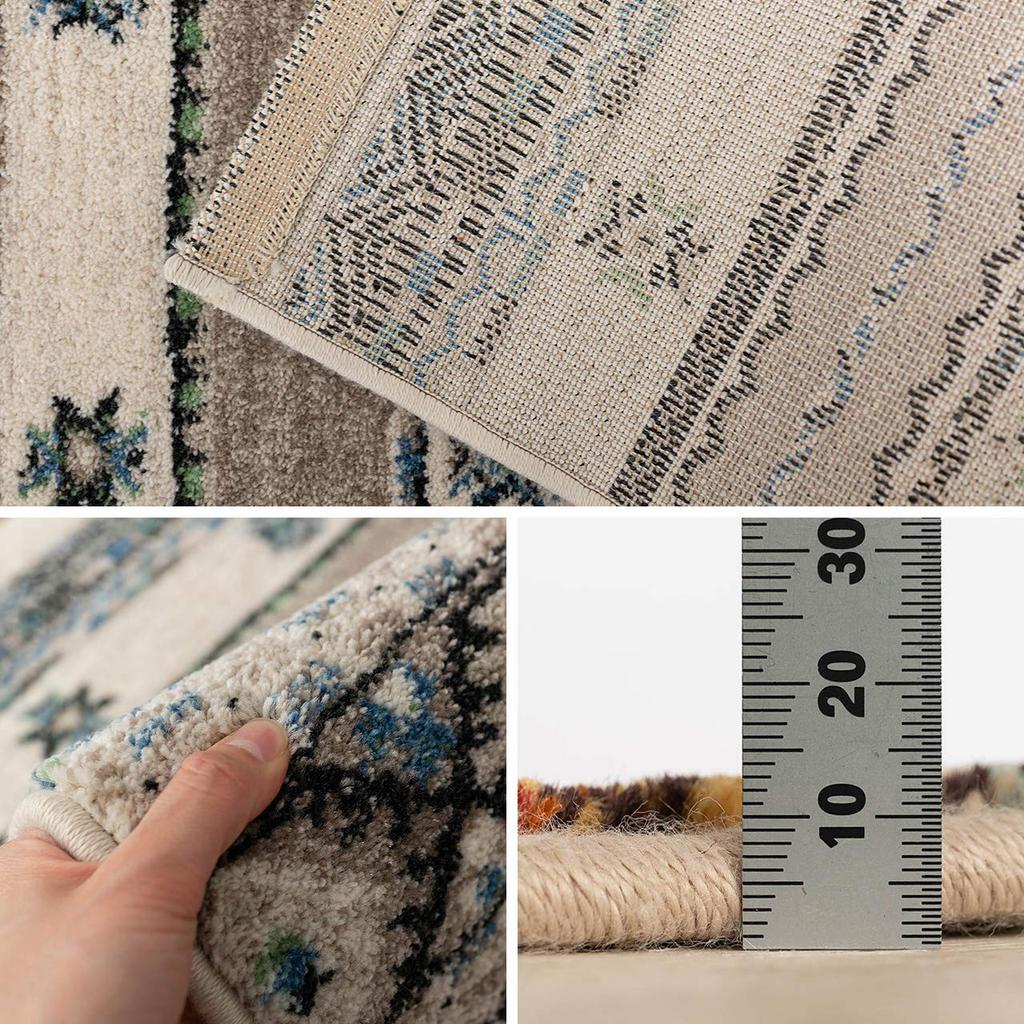 sayang sayan Kilim Pattern Geometric Doormat Indoor Preli 67x120 Gray Wilton Weave