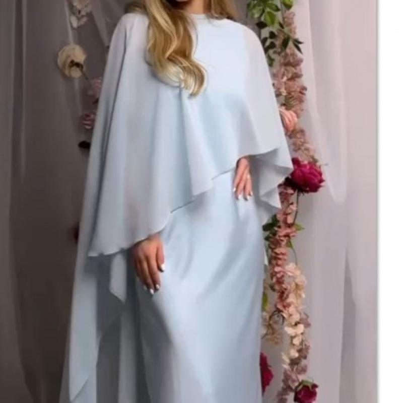 2025 Léto Evropská a americká dámská móda Ležérní dlouhé šaty a šál