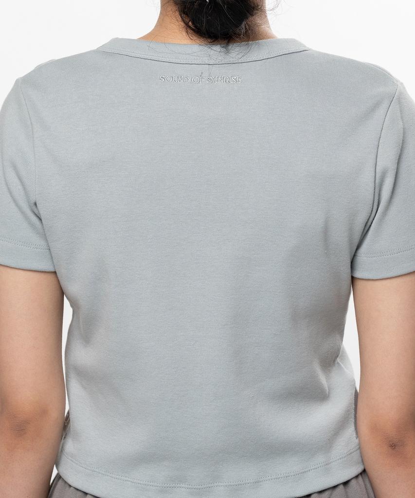 SOUND OF SUNRISE Compact T-Shirt Aqua