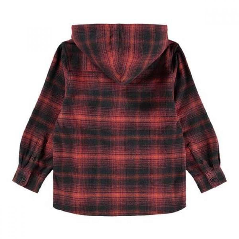 Molo Rhea Hood Check Shirt 5 16 Years Akhf9bl001