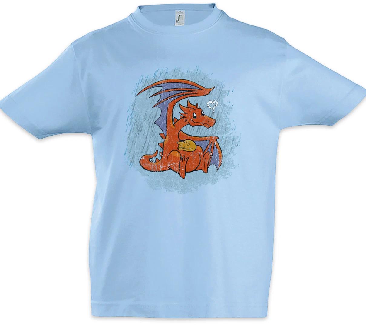 Dragon Cat Love Kids Boys T-Shirt Cats Cartoon Comic Toon Addicted Addiction Fun 100
