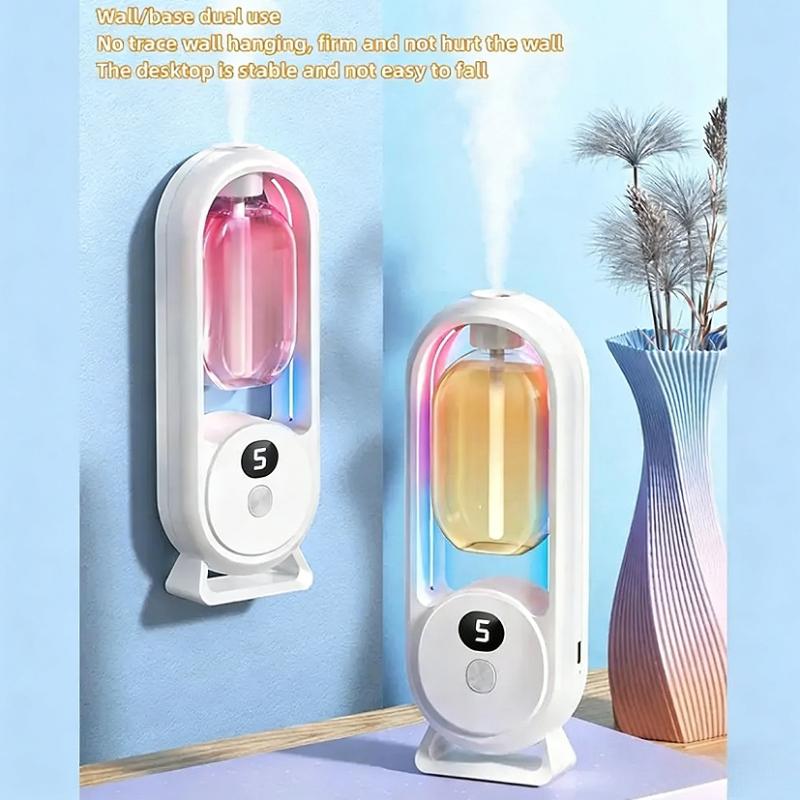 Automatic Fragrance Diffuser USB Powered Essential Oil Diffuser with Spraying & Light Home Fragrance for Living Room Bedroom