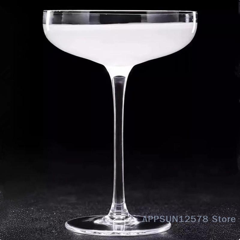 1PCS 180ml Plastic Bartender Cocktail Glasses Home Use Wedding Party Tableware Disposable Plastic Champagne Flutes Wine Glasses
