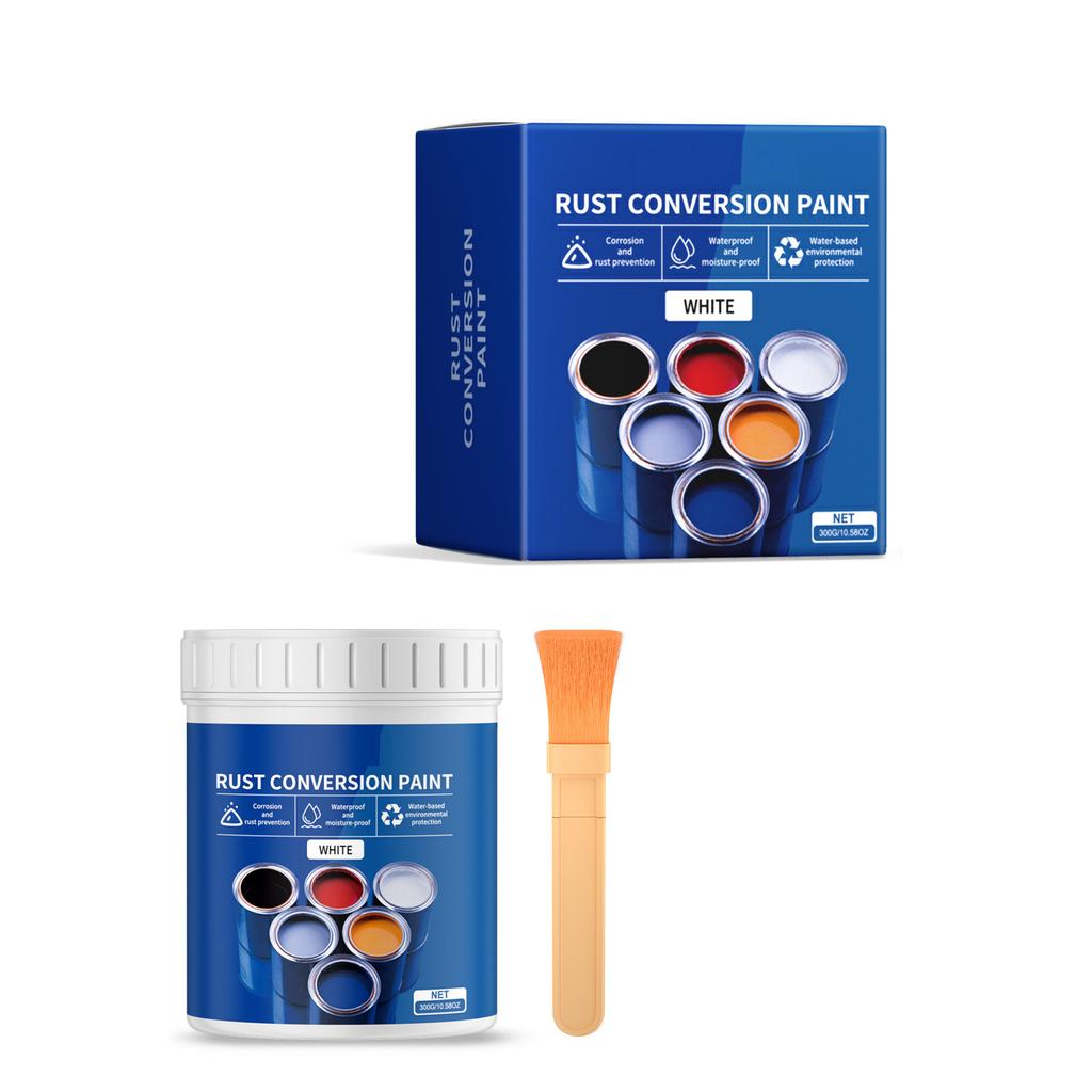 Vernice Convertitore di Ruggine Resistente alle Intemperie 300g Vernice Inibitrice di Ruggine a Base Acqua Protezione a Lunga Durata Multifunzione per Metallo
