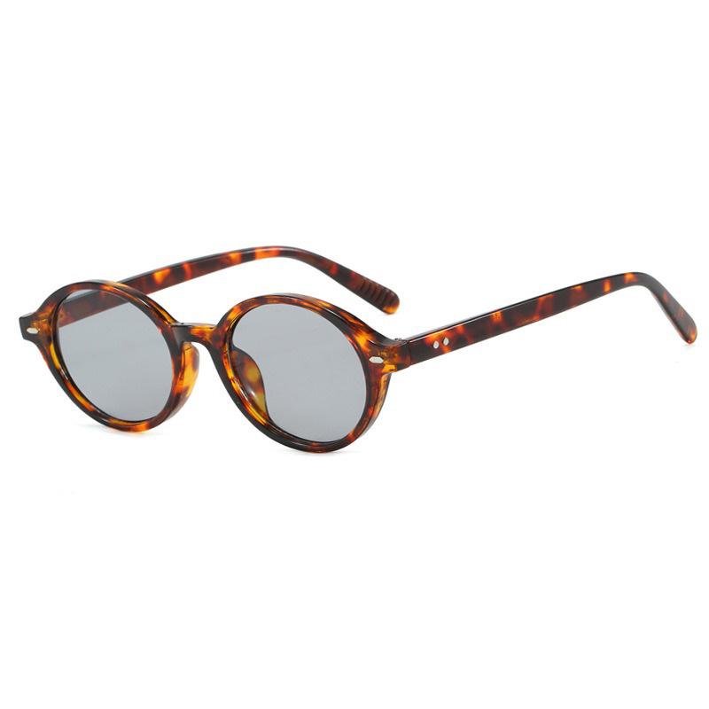 Rice Nail Small Frame Oval Sunglasses Women Men Simple Fashion Decoration Sun Glasses Leisure Commute Shade Glasses