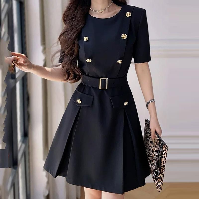 

ZANZEA Женские летние платья с круглым вырезом и коротким рукавом 2XL