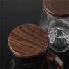 400ml Heat-resistant Glass Tea Cup With Tea Infuser Filter Walnut Wooden Handle Lid Tea Mug Drinkware