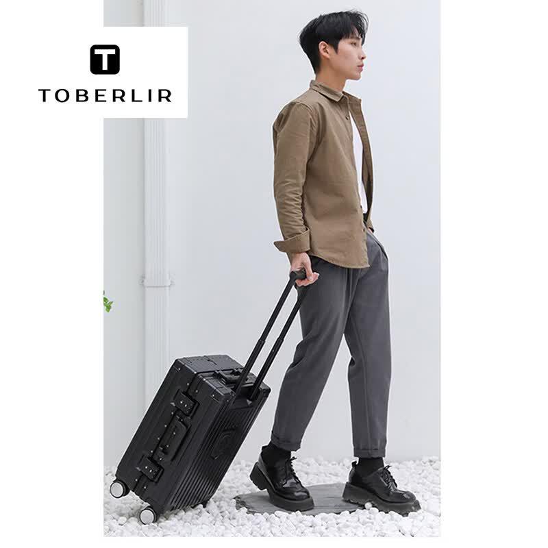 

TOBERLIR 080691 Aluminum Frame PC Hardshell Luggage 20 Inches