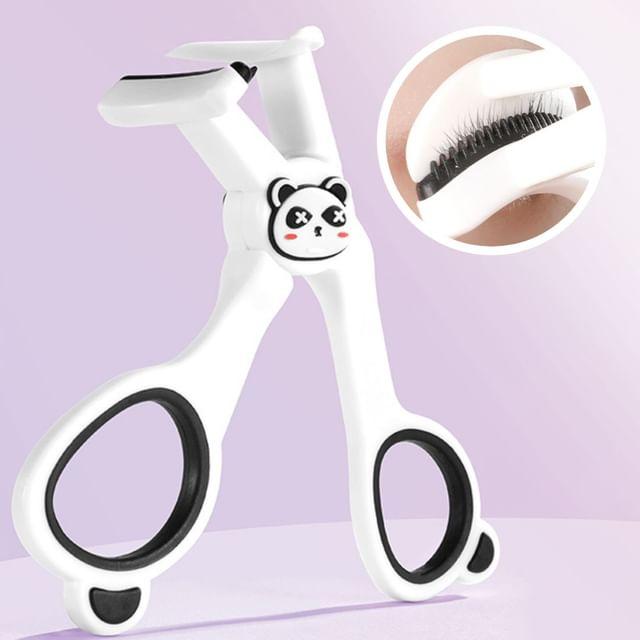 Puremantis - Bear Eyelash Curler With Partial Eyelash Curler - White