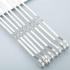 ZISIZ Stainless Steel Flat BBQ Skewers
