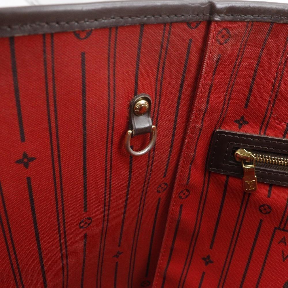 LOUIS VUITTON Neverfull GM Tote Bag N51106 Brown Damier canvas unisex Used