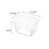 Rectangular Acrylic Snack Dish - Transparent Plastic Fruit Plate for KTV Bars