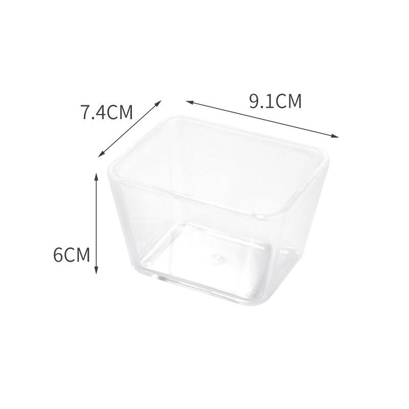 Rectangular Acrylic Snack Dish - Transparent Plastic Fruit Plate for KTV Bars