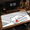Large XXL Cute Bongo Cat Gaming Mouse Pad Cartoon Deskmat Non‑Slip Rubber Keyboard Mat Pc Game Desk Mats Gamer Computer Mousepad